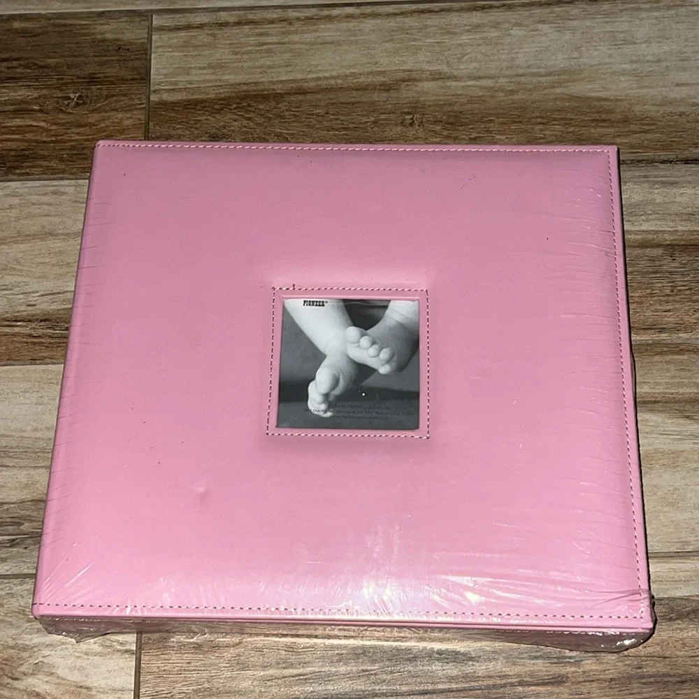 Pink sewn scrapbook new